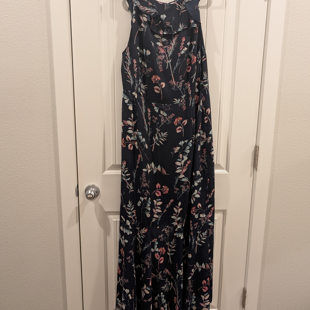 Banana Republic Navy Floral Maxi Dress - Picture 6 of 9